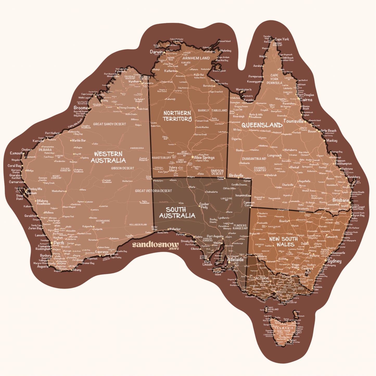 Map of Australia Sticker