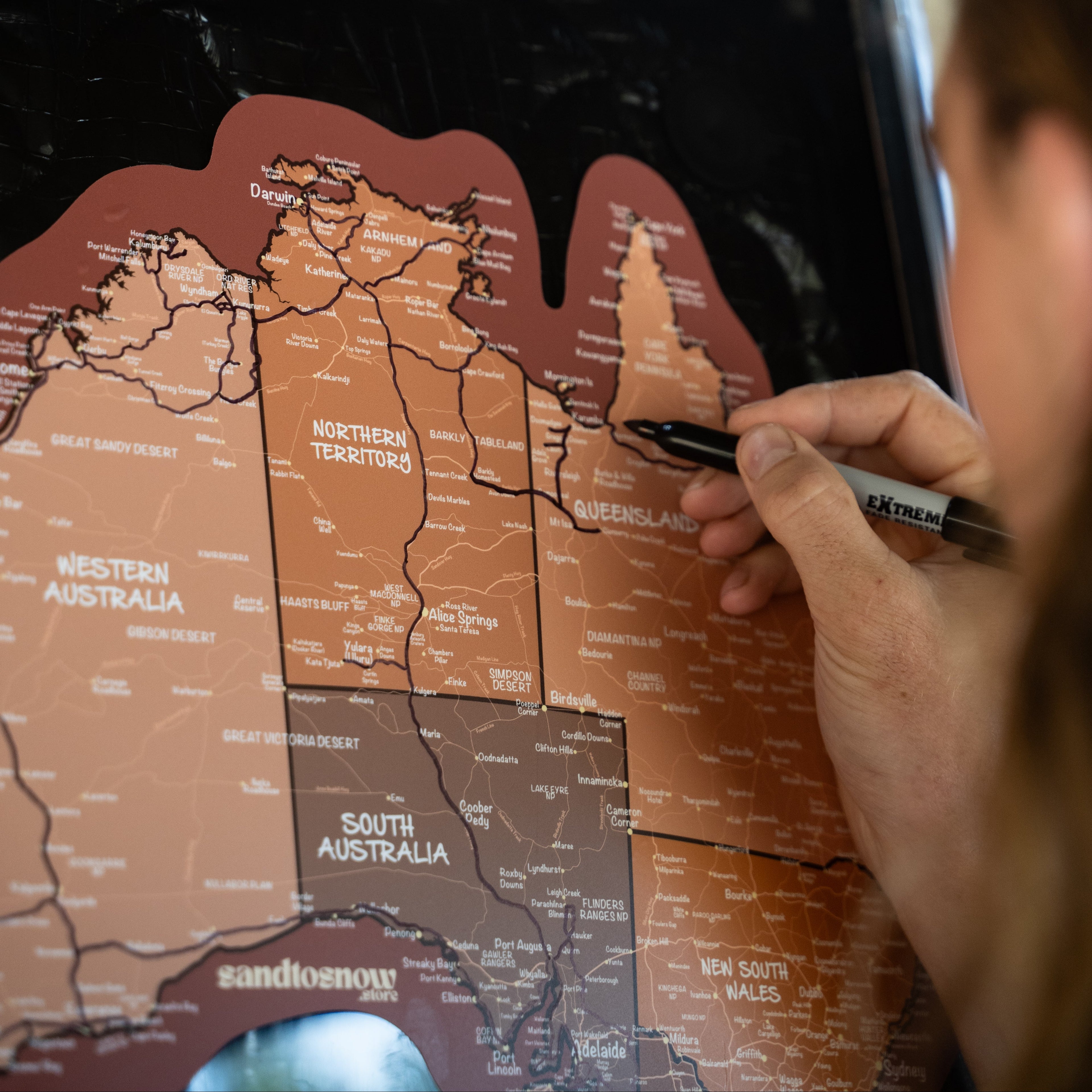 Map of Australia Sticker
Roadtrip Australia
Travel Australia Souvenirs 
Australia Map Decal
Tracing Roads