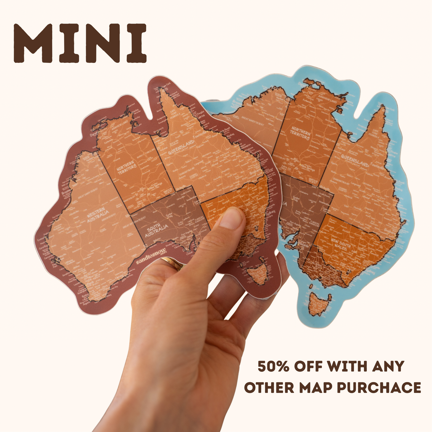 Map of Australia Sticker - Mini