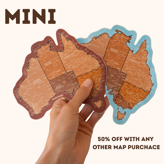 Map of Australia Sticker - Mini